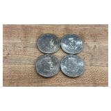 Lot of 4 1979 Susan B Anthony Dollar Coins