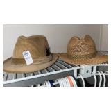 Fedora and Straw Hat