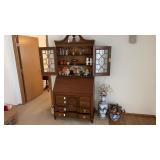 Vintage Custom Made Secretary Desk Book Case,