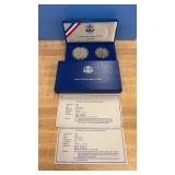 1986 Liberty Silver & Half Dollar Silver Set