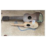 VTG Sears 1940 Ukelele & hand made play guitar