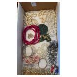 VTG Costume Jewelry Box lot
