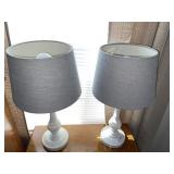 2 table lamps - 19 inches h