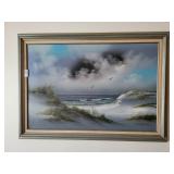 Canvas painting signed