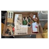 Christmas Village Buildings & train decor