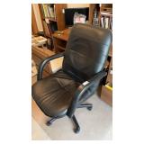 Desk Chair and Plastic Floor Mat