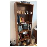 Bookshelf approx 72in. High, NO CONTENTS