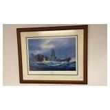 USS Missouri (BB-63) Print by Tom Freeman