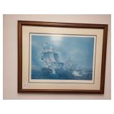 Constitution and Guerriere by Thomas Birch