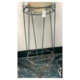 Green Metal Plant Stand 28 " H