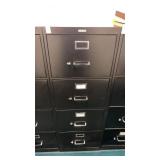 Key State 4 Drawer Metal Filing Cabinet