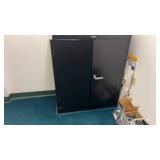 Black Metal Supply Cabinet 36 W x 18 D x 42 HNo