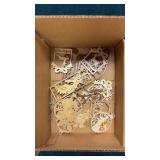 Tray of Wooden Christmas Ornaments