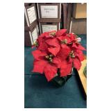 Faux Poinsettia Plant