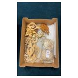 Tray of Wooden Christmas Ornaments
