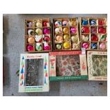 Glass Christmas ornaments vintage