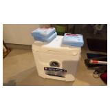 Igloo Marine Quantum Cooler and Rubbermaid Ice