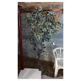 3 Faux Plants, 1 Tree and 2 Bushes