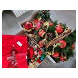 2 boxes Christmas decor
