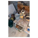 Lot of Planters, Waterers, & other items