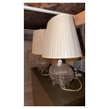 2 Glass Lamps