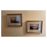 Two Framed Small Scenic Prints