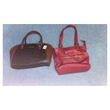 Calvin Klein and leather handbag