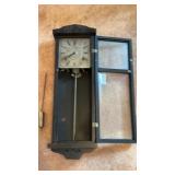 Antique pendulum wall clock 25 in H