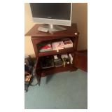 Cherry Wood Television Stand no contents