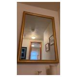 Gold Frame Hall Mirror