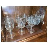 Vintage clear glassware, pitchers & bowls variety