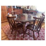 Round wooden dining table -41.5 inches wide with