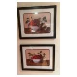Matching Still Life w Raspberries Framed Print