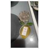 Vintage Glass Floral Flog and sun catcher