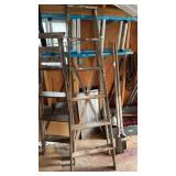 2 Wooden Ladders, 6ft and 5ft