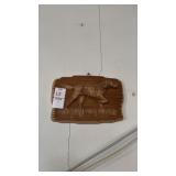 Two Wooden Dog and Deer Wall Hanging