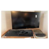 Dell Monitor and Logitech Keyboard