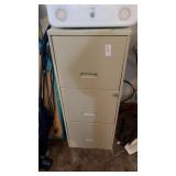 3 Drawer Metal Filing Cabinet W Key