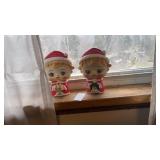 Vintage Big Heads Christmas Carolers