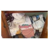 Shelf lots of Blankets and Towels