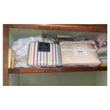 Shelf lot of King Bed Sheets