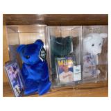 3 Bamm  Beanos bears with cards-  variety