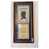 Commenative Abraham Lincoln and Gettysburg