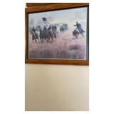 Framed Civil war art by Mort Kunstler. 13 x 16ï¿½ï¿½