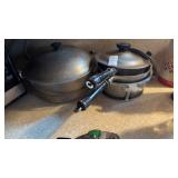 Set of Vintage Hammered Aluminum Cookware