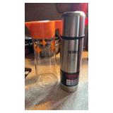 Glass Pitcher & Thermos