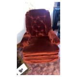 Vintage Velvet Recliner Chair