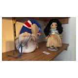 Hula Dancer Doll & Stuffed Gnome