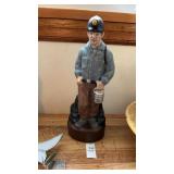 Vintage Ceramic Coal Miner Figurine