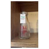 I. X. L. Creamery Inc Friedens, Pa milk bottle